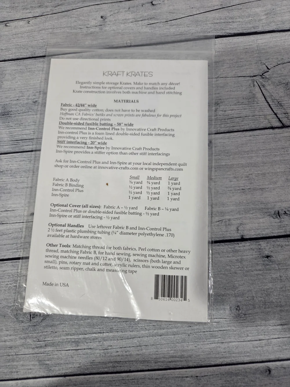Aunties Two Patterns Kraft Krates Sewing Pattern